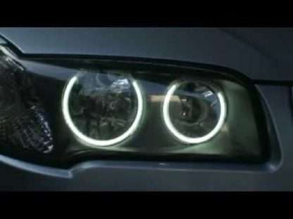 Δαχτυλίδια angel eyes για BMW X3 (2004-2007) - Λευκό χρώμα