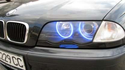 Δαχτυλίδια angel eyes για BMW E46 coupe (1998-2003) / BMW E46 Sedan, Combi (1998-2005) - μπλε χρώμα
