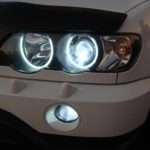 Δαχτυλίδια angel eyes για  BMW X5 (1999-2005) - Λευκό χρώμα