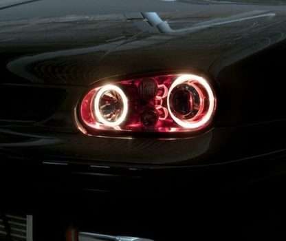 Δαχτυλίδια angel eyes CCFL για Vw Golf 4 - κόκκινα