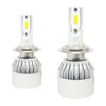 Led λάμπες Η7 για μεσαία ή μεγάλα φώτα 7600 lumen , 36 Watt - COB 6000K - 2τμχ.