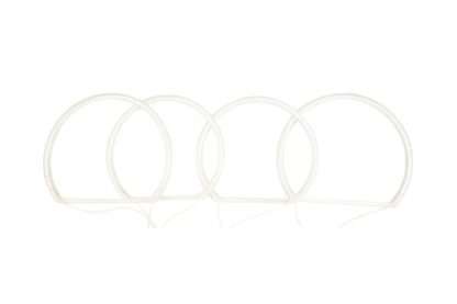 Δαχτυλίδια angel eyes για BMW E46 coupe (1998-2003) / BMW E46 Sedan, Combi (1998-2005) με 4 μεγάλα δαχτυλίδια 144mm - Λευκό χρώμα