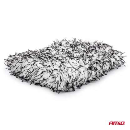 ΓΑΝΤΙ ΠΛΥΣΙΜΑΤΟΣ ΜΕ ΜΙΚΡΟΙΝΕΣ (MICROFIBER) 25x18cm 600g/sqm ΑΣΠΡΟ/ΜΑΥΡΟ AMIO - 1 Τεμ.