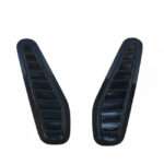 Αεραγωγοί Καπό Αυτοκόλλητοι Universal Τύπου Bmw GTR Μαύροι 33x11x1.5cm 2 Τεμάχια