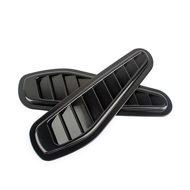 Αεραγωγοί Καπό Αυτοκόλλητοι Universal Τύπου Bmw GTR Μαύροι 33x11x1.5cm 2 Τεμάχια