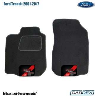 Ford Transit 2001-2017 Μαρκέ Πατάκια Αυτοκινήτου μοκέτα Eco-Line 4τμχ της Cardex