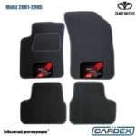 Daewoo Matiz 2001-2005 Μαρκέ Πατάκια Αυτοκινήτου μοκέτα Eco-Line 4τμχ της Cardex