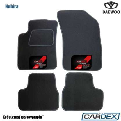 Daewoo Nubira Μαρκέ Πατάκια Αυτοκινήτου μοκέτα Eco-Line 4τμχ της Cardex