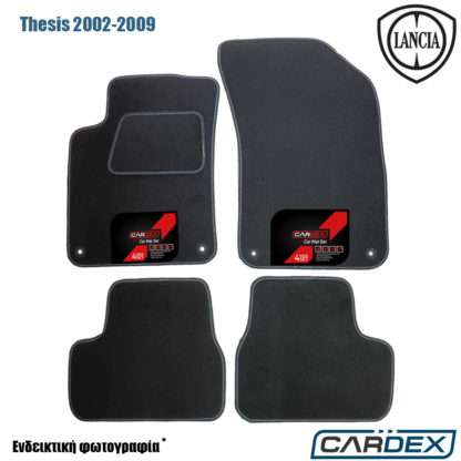 Lancia Thesis 2002-2009 Μαρκέ Πατάκια Αυτοκινήτου μοκέτα Eco-Line 4τμχ της Cardex