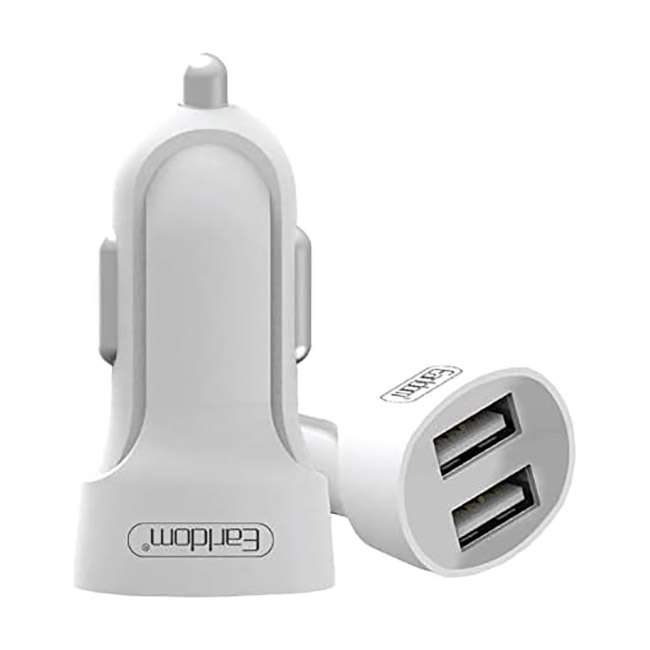 Φορτιστής Αναπτήρα Αυτοκινήτου Για Iphone Earldom ES-132 Με 2 Θύρες USB 9-12V 2.1A 1 Τεμάχιο
