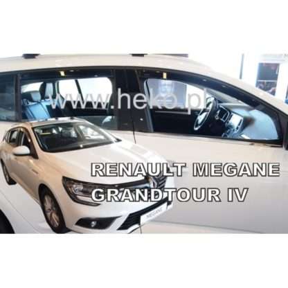 ΑΝΕΜΟΘΡΑΥΣΤΕΣ ΓΙΑ RENAULT MEGANE 5D 2016+ GRANDTOUR WAGON ΣΕΤ ΑΥΤΟΚΙΝΗΤΟΥ ΑΠΟ ΕΥΚΑΜΠΤΟ ΦΙΜΕ ΠΛΑΣΤΙΚΟ HEKO - 4 ΤΕΜ.