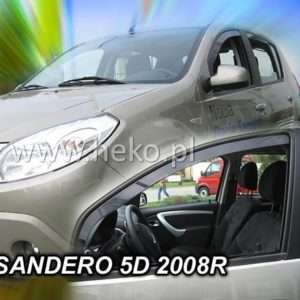 ΑΝΕΜΟΘΡΑΥΣΤΕΣ ΓΙΑ DACIA SANDERO / STEPWAY I 5D 2008-2012 ΖΕΥΓΑΡΙ ΑΠΟ ΕΥΚΑΜΠΤΟ ΦΙΜΕ ΠΛΑΣΤΙΚΟ HEKO – 2 ΤΕΜ.