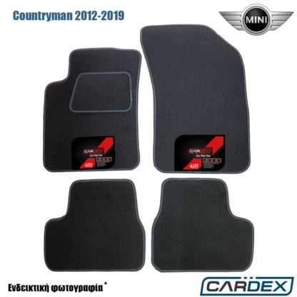 Mini Countryman 2012-2019 Μαρκέ Πατάκια Αυτοκινήτου μοκέτα Eco-Line 4τμχ της Cardex