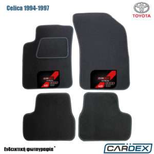 Toyota Celica 1994-1997 Μαρκέ Πατάκια Αυτοκινήτου μοκέτα Eco-Line 4τμχ της Cardex