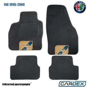 Alfa Romeo 146 1995-2000 Μαρκέ Πατάκια Αυτοκινήτου μοκέτα Velourtec™ 4τμχ της Cardex