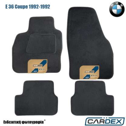 BMW E36 Coupe1992-1998 Μαρκέ Πατάκια Αυτοκινήτου μοκέτα Velourtec™ 4τμχ της Cardex