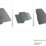 Λαστιχένια πατάκια Frogum για Ford Transit / Ford Custom (2012+) / Tourneo (2014+) - 3τμχ.