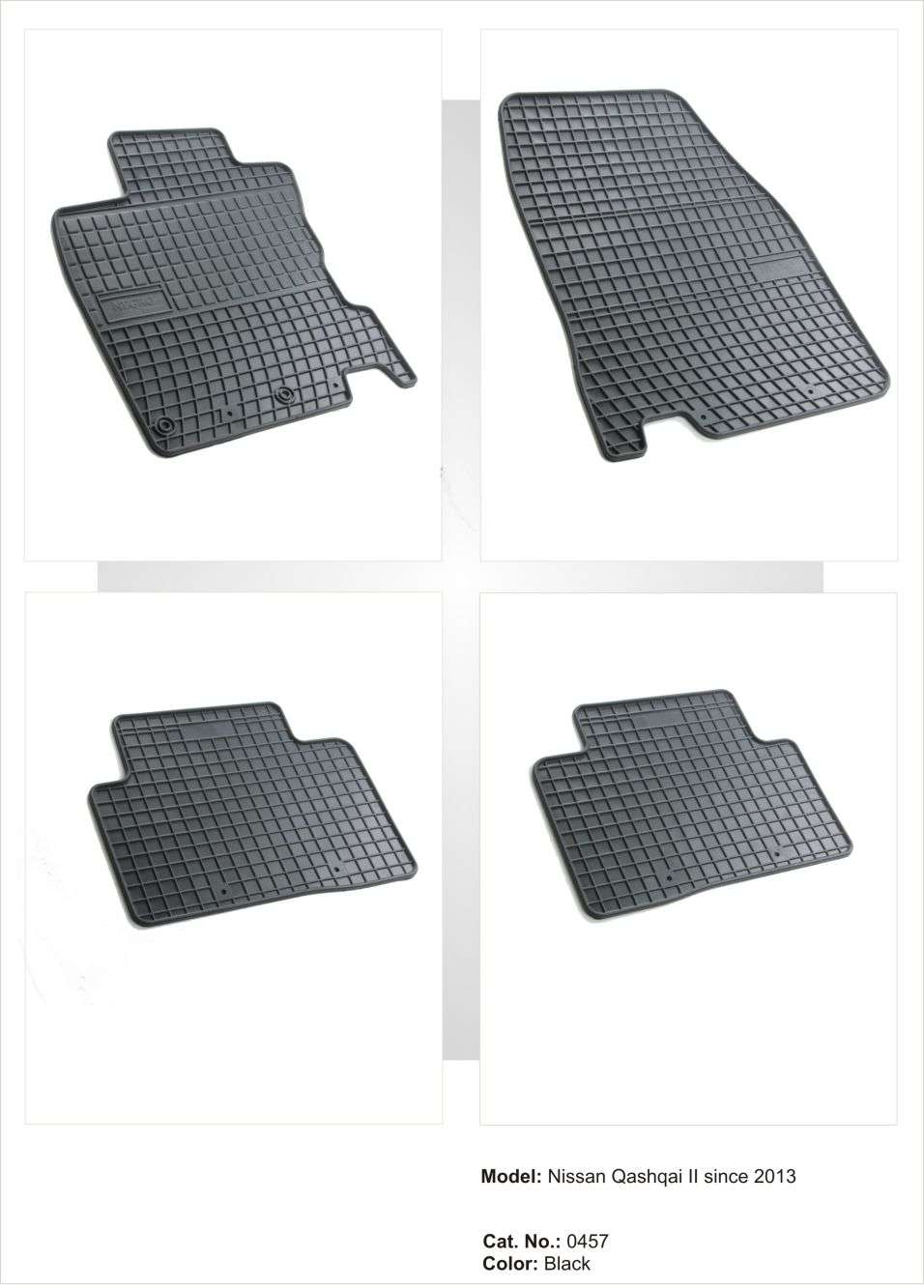 Λαστιχένια πατάκια Frogum για NISSAN Qashqai (2013-2021) - 4τμχ.
