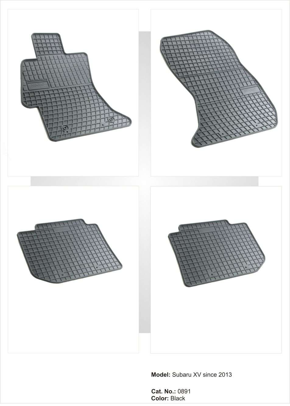 Λαστιχένια πατάκια Frogum για Subaru Impreza (2011-2016) / Levorg combi (2016-2020) / XV (2011-2017) - 4τμχ.