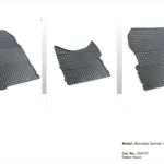 Λαστιχένια πατάκια Frogum για MERCEDES Sprinter (2006-2018) / VW Crafter (2006-2017) - 3τμχ.