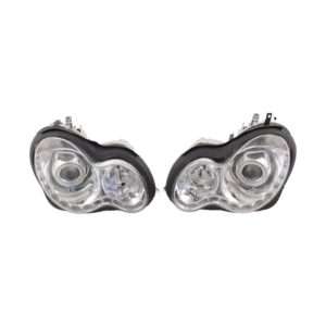 Φανάρια εμπρός led για Mercedes C-CLASS W203 (2000-2004) , με λάμπες (Η1) – σετ 2τμχ.