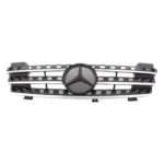 Μάσκα για Mercedes  ML W164 (2005-2008) - μαύρη με πλαίσιο χρωμίου