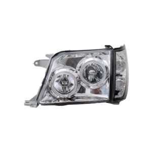 Φανάρια εμπρός angel eyes για Toyota Land Cruiser FJ90 (1996-2003) – chrome , με λάμπες (Η1) – σετ 2τμχ.