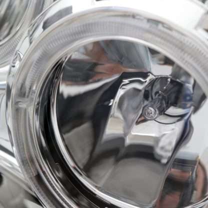 Φανάρια εμπρός angel eyes για Toyota Land Cruiser FJ90 (1996-2003) - chrome , με λάμπες (Η1) - σετ 2τμχ.