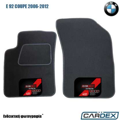 BMW E92 Coupe 2006-2012 Μαρκέ Πατάκια Αυτοκινήτου μοκέτα Eco-Line 2τμχ της Cardex