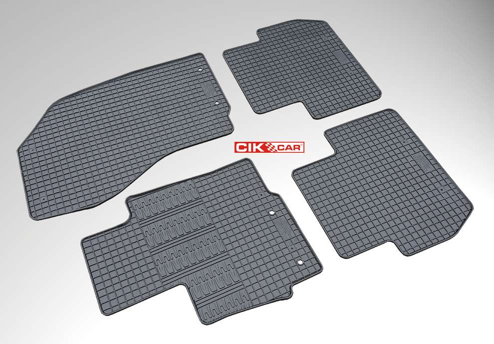 ΜΑΡΚΕ ΠΑΤΑΚΙΑ ΣΕ ΣΚΑΦΗ ΛΑΣΤΙΧΟ ΓΙΑ CITROEN C4 AIRCROSS 2010-2017 / PEUGEOT 4008 2012-2016 / MITSUBISHI ASX 2010-2012 ΣΕ ΜΑΥΡΟ ΧΡΩΜΑ ΜΕ ΚΟΥΜΠΩΜΑΤΑ CIK - 4 ΤΕΜ.