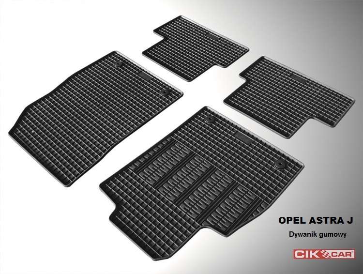 ΜΑΡΚΕ ΠΑΤΑΚΙΑ ΣΕ ΣΚΑΦΗ ΛΑΣΤΙΧΟ ΓΙΑ CHEVROLET CRUZE 2008-2016 / OPEL ASTRA J 2009-2016 ΣΕ ΜΑΥΡΟ ΧΡΩΜΑ ΜΕ ΚΟΥΜΠΩΜΑΤΑ CIK - 4 ΤΕΜ.