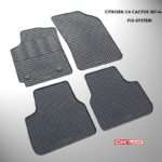 Cik - ΜΑΡΚΕ ΠΑΤΑΚΙΑ ΣΕ ΣΚΑΦΗ ΛΑΣΤΙΧΟ ΓΙΑ CITROEN C4 CACTUS 2014-10/2020 ΣΕ ΜΑΥΡΟ ΧΡΩΜΑ ΜΕ ΚΟΥΜΠΩΜΑΤΑ - 4 ΤΕΜ. (RM.CI.0003/CK)