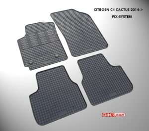 ΜΑΡΚΕ ΠΑΤΑΚΙΑ ΣΕ ΣΚΑΦΗ ΛΑΣΤΙΧΟ ΓΙΑ CITROEN C4 CACTUS 2014-10/2020 ΣΕ ΜΑΥΡΟ ΧΡΩΜΑ ΜΕ ΚΟΥΜΠΩΜΑΤΑ CIK – 4 ΤΕΜ.