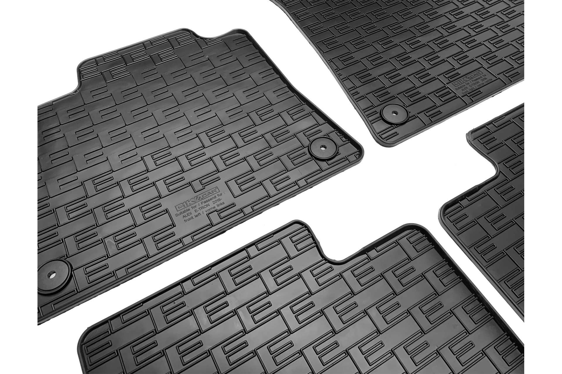 ΜΑΡΚΕ ΠΑΤΑΚΙΑ ΣΕ ΣΚΑΦΗ ΛΑΣΤΙΧΟ ΓΙΑ AUDI E-TRON 5D 2019+ ΣΕ ΜΑΥΡΟ ΧΡΩΜΑ ΜΕ ΚΟΥΜΠΩΜΑΤΑ CIK - 4 ΤΕΜ.