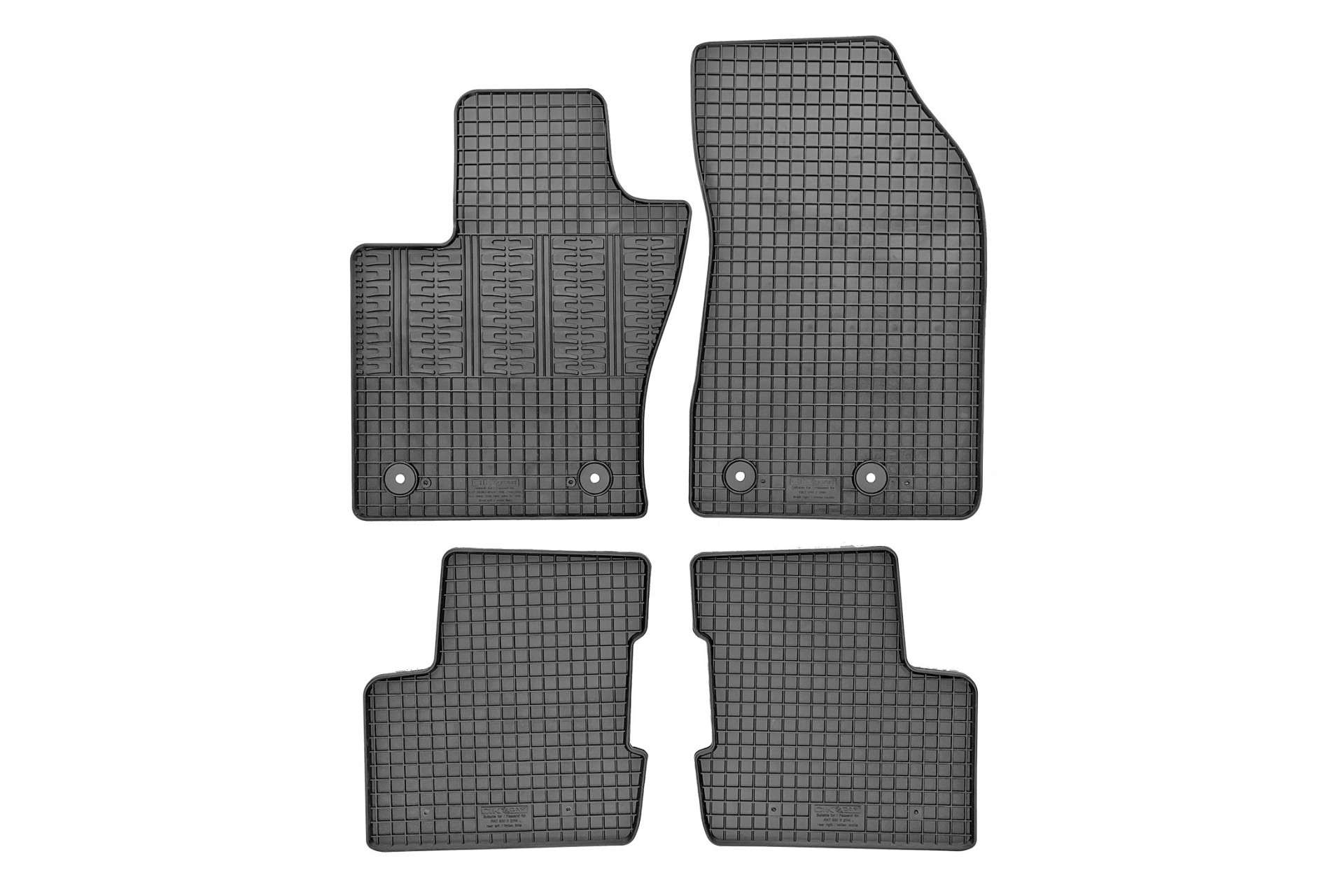 ΜΑΡΚΕ ΠΑΤΑΚΙΑ ΣΕ ΣΚΑΦΗ ΛΑΣΤΙΧΟ ΓΙΑ FIAT 500X 2014+ ΣΕ ΜΑΥΡΟ ΧΡΩΜΑ ΜΕ ΚΟΥΜΠΩΜΑΤΑ CIK - 4 ΤΕΜ.