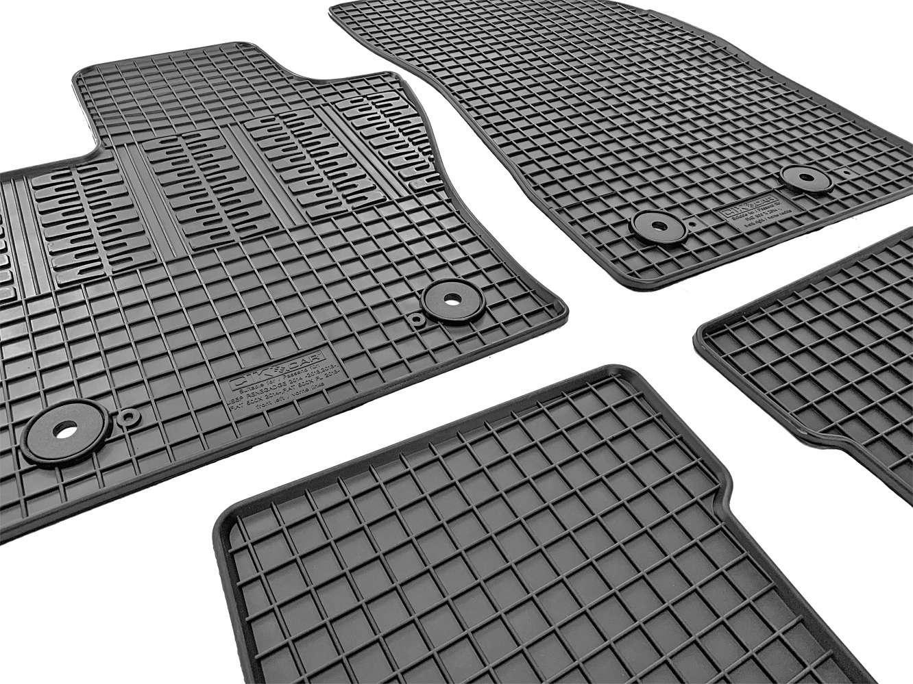 ΜΑΡΚΕ ΠΑΤΑΚΙΑ ΣΕ ΣΚΑΦΗ ΛΑΣΤΙΧΟ ΓΙΑ FIAT 500X 2014+ ΣΕ ΜΑΥΡΟ ΧΡΩΜΑ ΜΕ ΚΟΥΜΠΩΜΑΤΑ CIK - 4 ΤΕΜ.