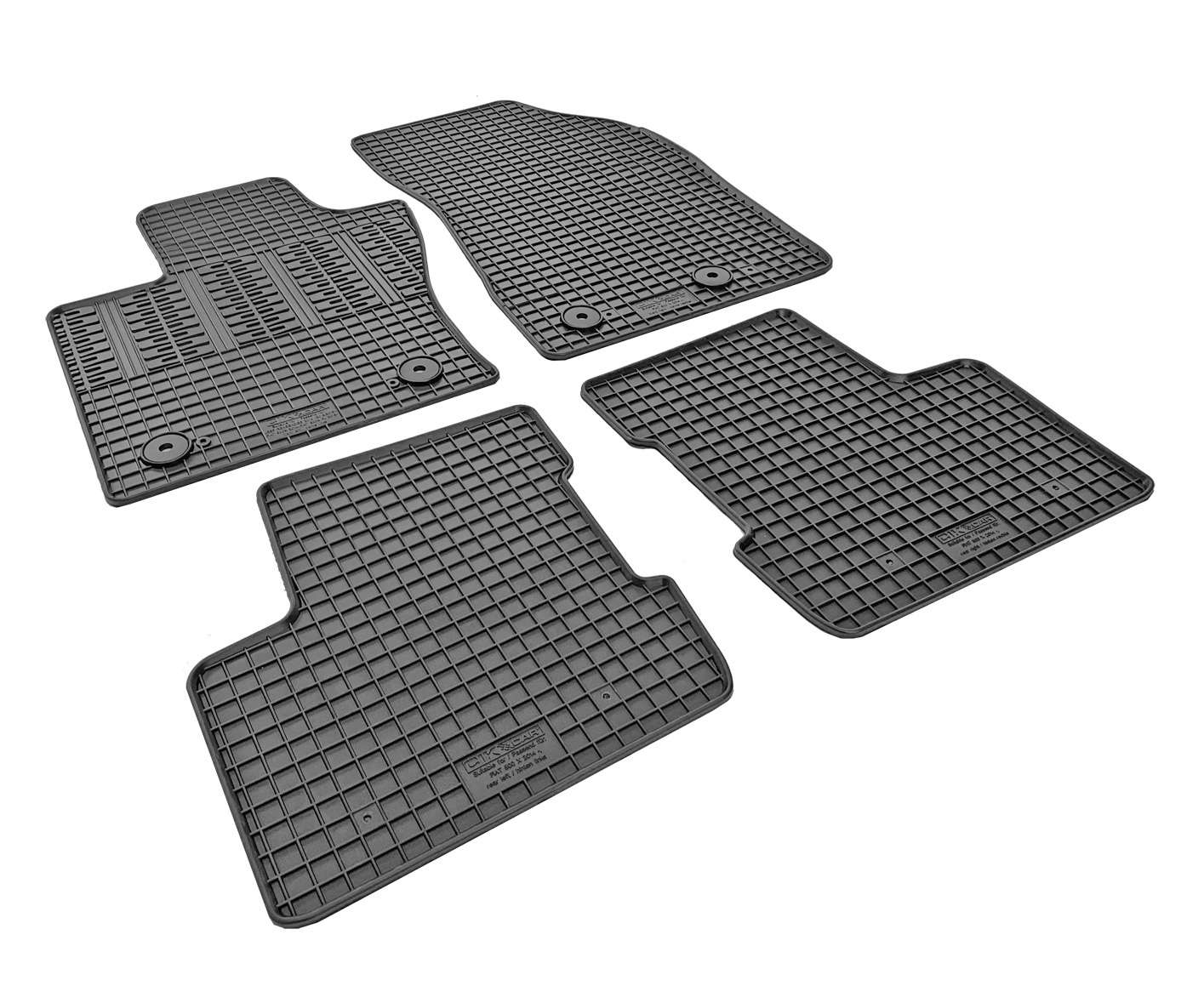 ΜΑΡΚΕ ΠΑΤΑΚΙΑ ΣΕ ΣΚΑΦΗ ΛΑΣΤΙΧΟ ΓΙΑ FIAT 500X 2014+ ΣΕ ΜΑΥΡΟ ΧΡΩΜΑ ΜΕ ΚΟΥΜΠΩΜΑΤΑ CIK - 4 ΤΕΜ.