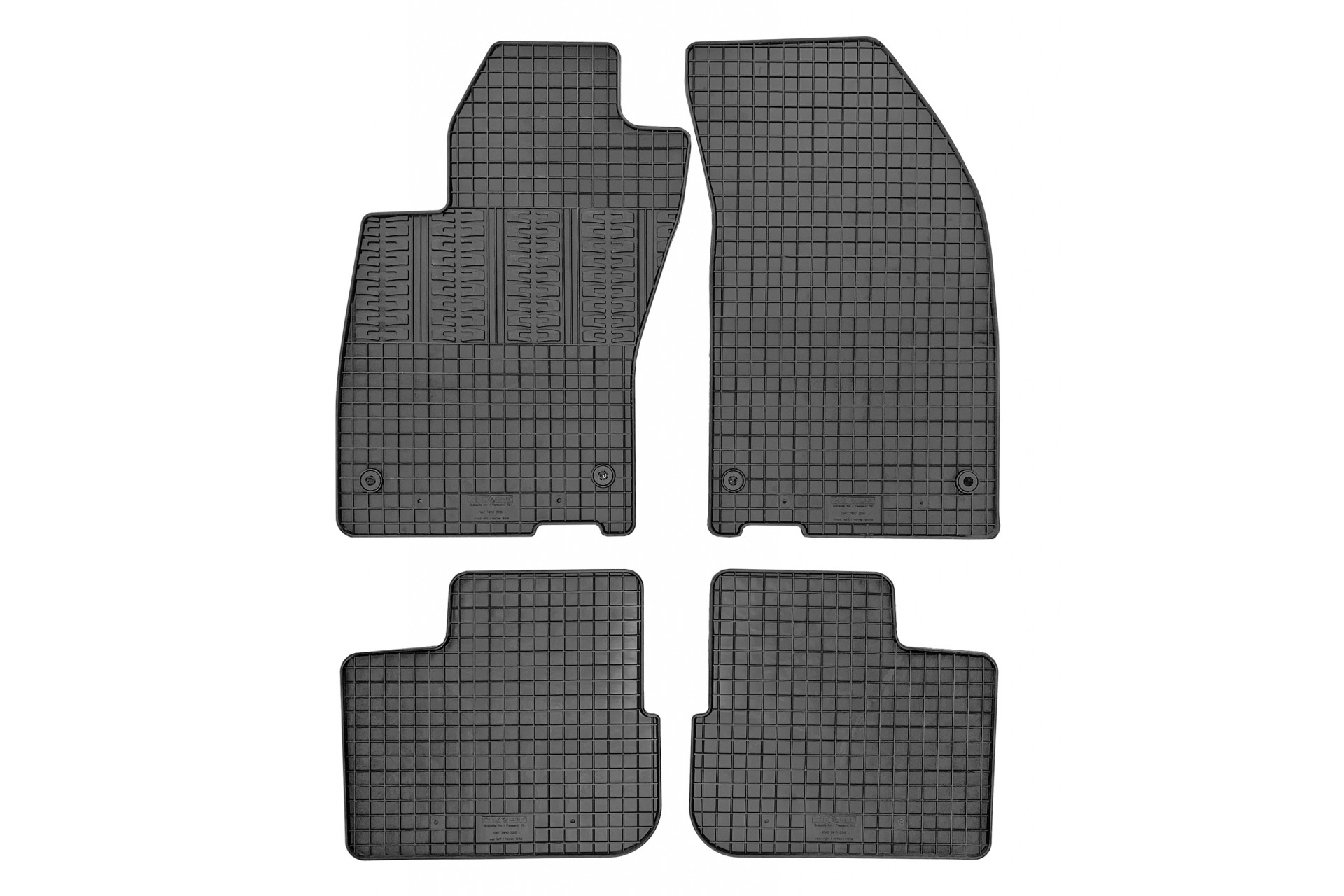 ΜΑΡΚΕ ΠΑΤΑΚΙΑ ΣΕ ΣΚΑΦΗ ΛΑΣΤΙΧΟ ΓΙΑ FIAT TIPO SEDAN 2015+ ΣΕ ΜΑΥΡΟ ΧΡΩΜΑ ΜΕ ΚΟΥΜΠΩΜΑΤΑ CIK - 4 ΤΕΜ.