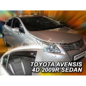 ΑΝΕΜΟΘΡΑΥΣΤΕΣ ΓΙΑ TOYOTA AVENSIS 4D SEDAN 2009+ ΣΕΤ ΑΥΤΟΚΙΝΗΤΟΥ ΑΠΟ ΕΥΚΑΜΠΤΟ ΦΙΜΕ ΠΛΑΣΤΙΚΟ HEKO – 4 ΤΕΜ.