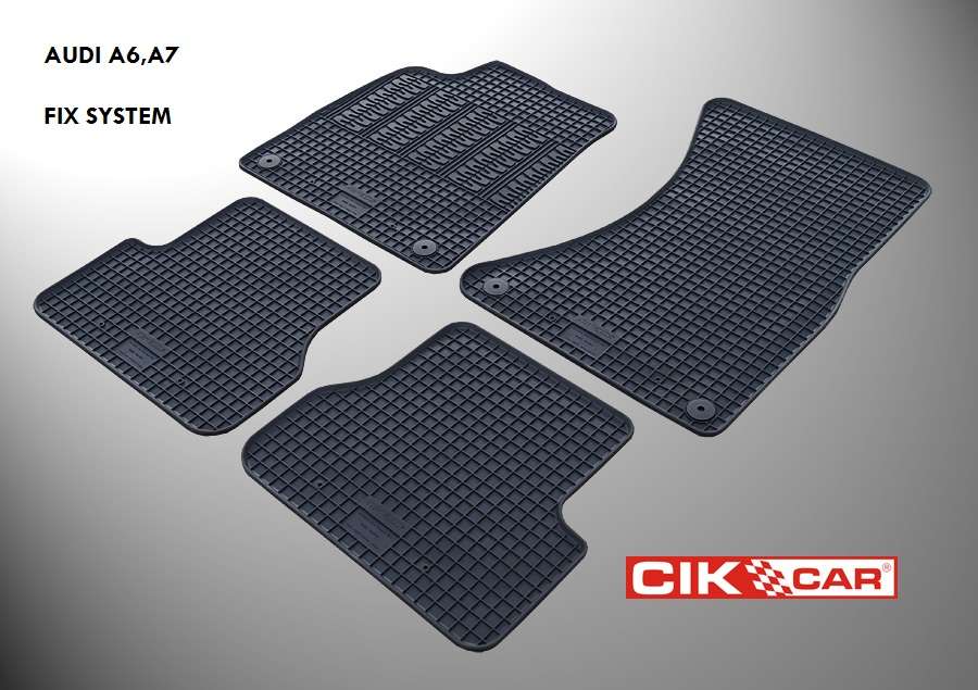 ΜΑΡΚΕ ΠΑΤΑΚΙΑ ΣΕ ΣΚΑΦΗ ΛΑΣΤΙΧΟ ΓΙΑ AUDI A6 2011-2018 / A7 2010-2018 ΣΕ ΜΑΥΡΟ ΧΡΩΜΑ ΜΕ ΚΟΥΜΠΩΜΑΤΑ CIK - 4 ΤΕΜ.