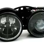 Φανάρια εμπρός για BMW E30 (1982-1994) - μαύρα , χωρίς λάμπες (Η7) - σετ 2τμχ.