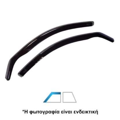 ΑΝΕΜΟΘΡΑΥΣΤΕΣ ΓΙΑ PEUGEOT 2008 5D 2019+ / 2008E 5D 2019+ - ΖΕΥΓΑΡΙ ΑΥΤΟΚΙΝΗΤΟΥ ΑΠΟ ΕΥΚΑΜΠΤΟ ΦΙΜΕ ΠΛΑΣΤΙΚΟ HEKO - 2 ΤΕΜ.