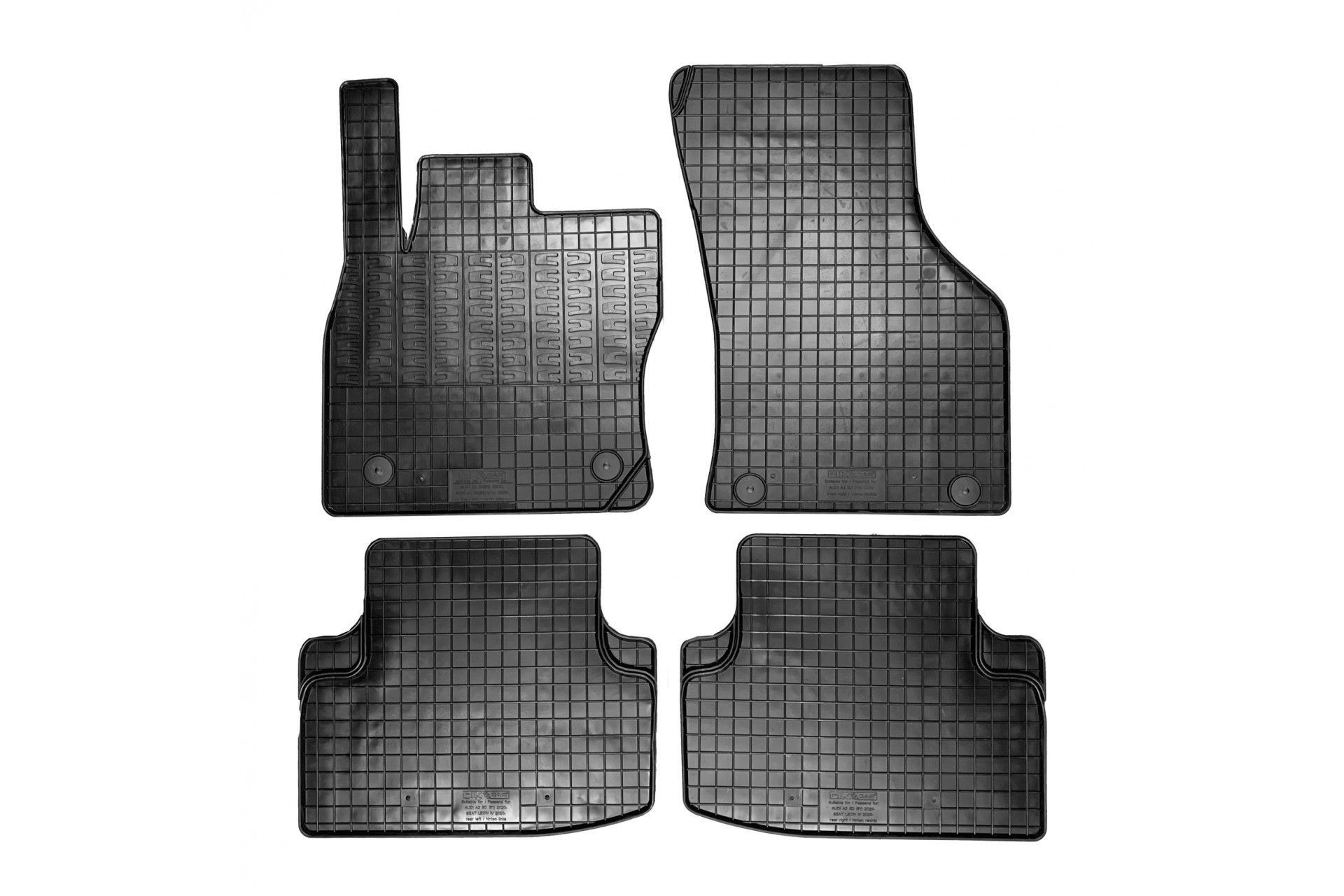 ΜΑΡΚΕ ΠΑΤΑΚΙΑ ΣΕ ΣΚΑΦΗ ΛΑΣΤΙΧΟ ΓΙΑ AUDI A3 8Y 4D / 5D 2020+ ΣΕ ΜΑΥΡΟ ΧΡΩΜΑ ΜΕ ΚΟΥΜΠΩΜΑΤΑ CIK - 4 ΤΕΜ.