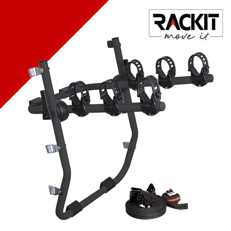 Μπάρα / Βάση Ποδηλάτων Πορτ Παγκάζ Rackit RK004B Μαύρη Για 3 Ποδήλατα 1 Τεμάχιο