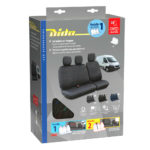 Καλύμματα Καθισμάτων Dido-1,  χωρίς επανατυλικτήρα ζώνης - Μαύρο