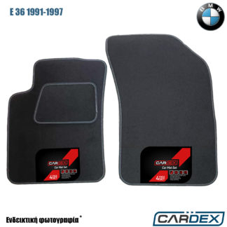 BMW E36 1991-1997 Μαρκέ Πατάκια Αυτοκινήτου μοκέτα Eco-Line 2τμχ της Cardex
