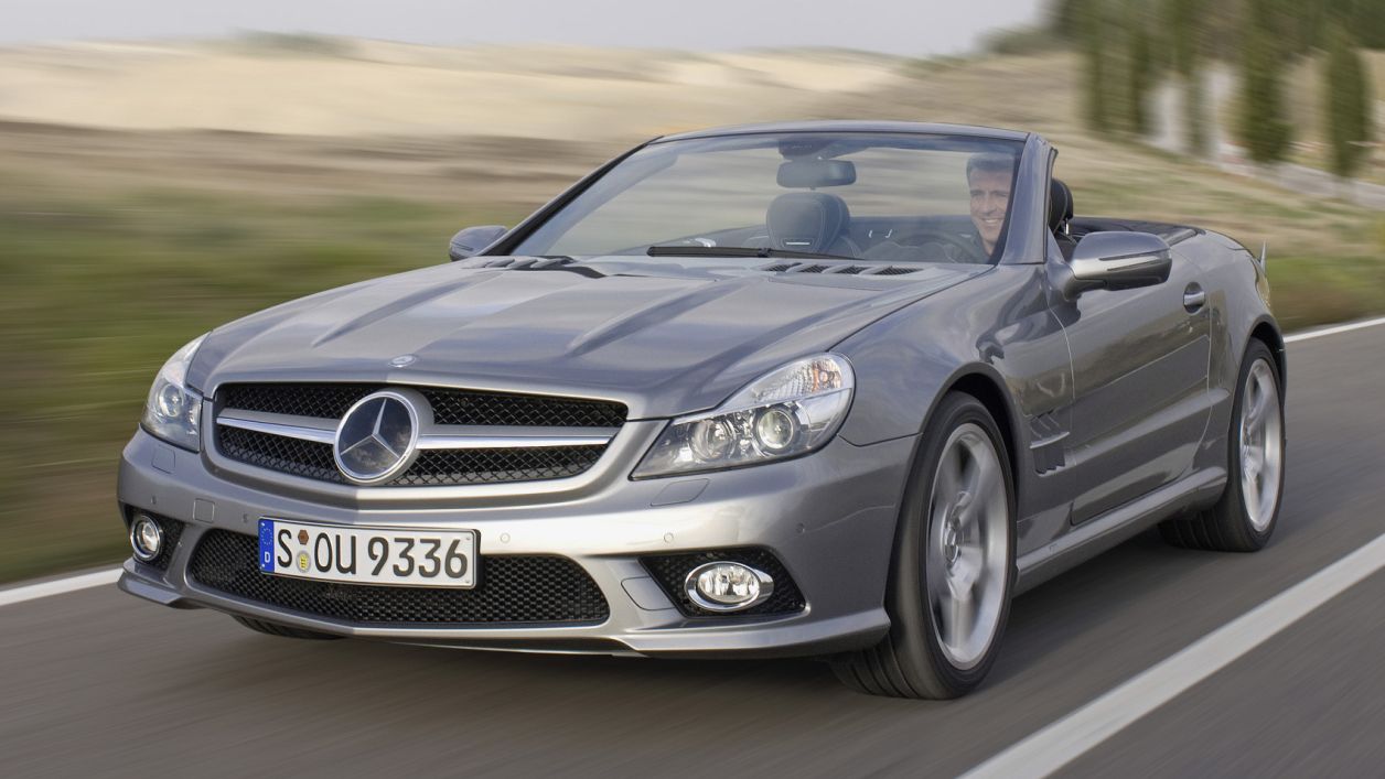 Κουκούλα αυτοκινήτου συμβατή με Mercedes-Benz SL-Klasse (230) (08/01 - 12/11) αδιάβροχη και με επένδυση 4566x1820x1298-1317