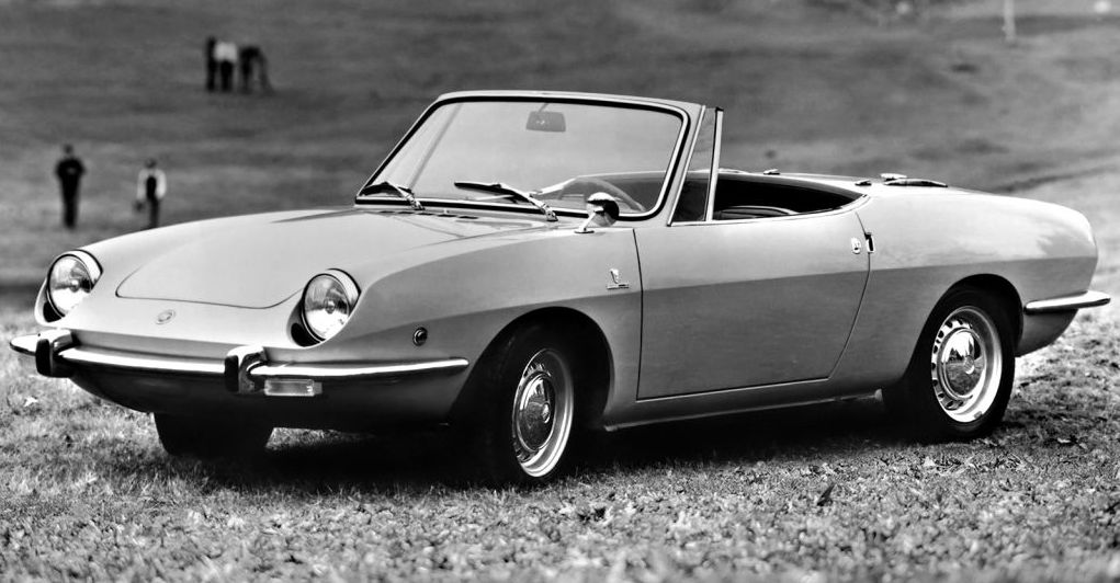 Κουκούλα αυτοκινήτου συμβατή με Fiat 850 (100G) Sport Spider (04/68 - 03/73) αδιάβροχη και με επένδυση 3824x1500x1220