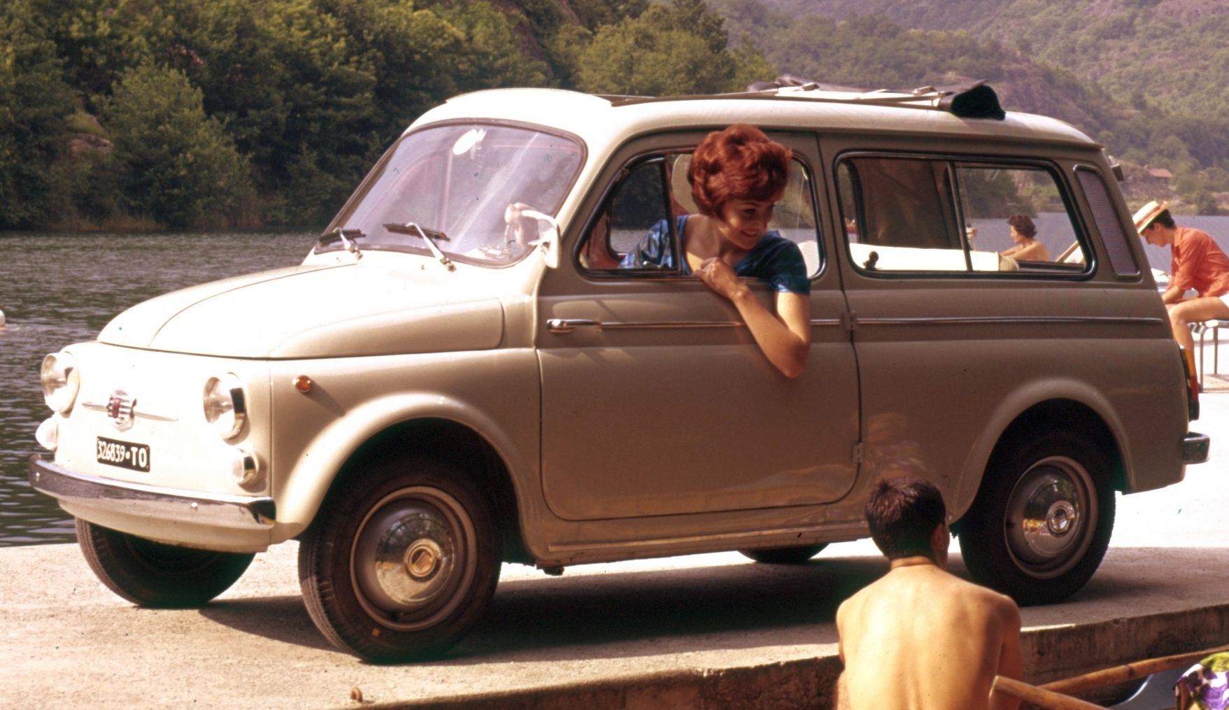 Κουκούλα αυτοκινήτου συμβατή με Fiat 500 (120) Giardinera (03/60 - 09/65) αδιάβροχη και με επένδυση 3180x1320x1335