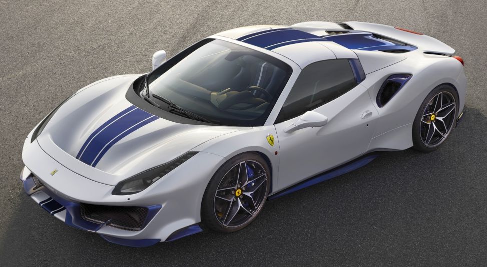 Κουκούλα αυτοκινήτου συμβατή με Ferrari F488 Pista Spider (08/18 - 08/19) αδιάβροχη και με επένδυση 4605x1975x1206